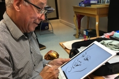 caricaturiste iPad en direct